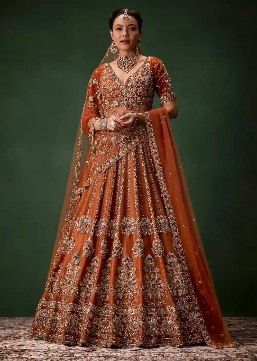 Royal Amber Lehenga